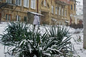 Сніг у Херсоні