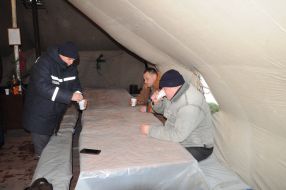 Мобільний пункт обігріву