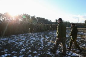 President of Ukraine Petro Poroshenko and 29th Governor General of Canada Julie Payette on the Yavoriv landfill