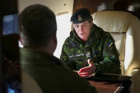 President of Ukraine Petro Poroshenko and 29th Governor General of Canada Julie Payette