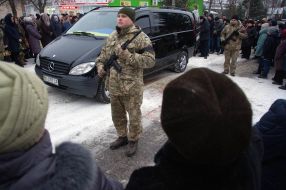 Церемонія прощання із військовим Сергієм Івановим
