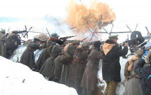 Shooting of the film "Steps of 1918. Protection"