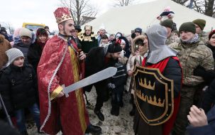 Участники празднования Крещения