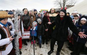 Participants in the celebration of Epiphany