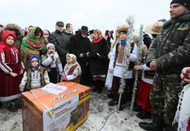 Участники празднования Крещения