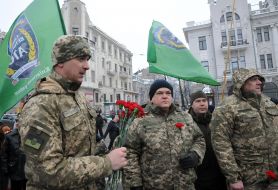 Servicemen during the celebrations