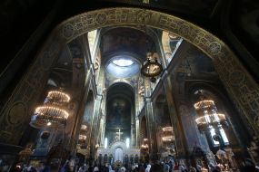 Believers in the Vladimir Cathedral