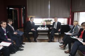 Petr Poroshenko and Alain Berset