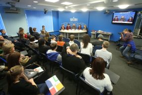 Участники пресс-конференции