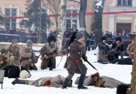 Историческая реконструкция «Бой за станцию Круты" 