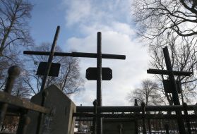 Crosses at the Lukyanovka Cemetery