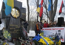Participants in the March of Memory Heroes Krut