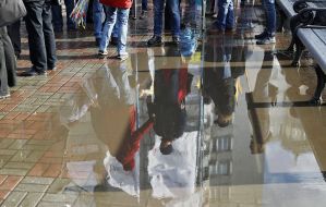 Participants in the March of Memory Heroes Krut