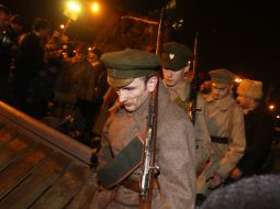 Реконструкция боя войск УНР против большевиков на заводе «Арсенал»