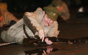 Реконструкция боя войск УНР против большевиков на заводе «Арсенал»