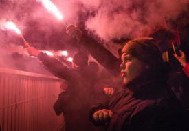 Факельное шествие в честь Героев Крут