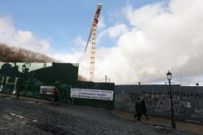 Будівельні роботи на Андріїхвському узвозі