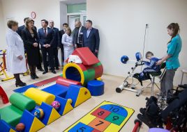 Марина Порошенко в центре реабилитации детей дошкольного возраста