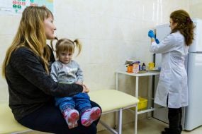 Vaccination of children from measles