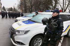 The officers of the patrol police took the oath