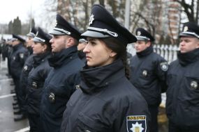 The officers of the patrol police took the oath