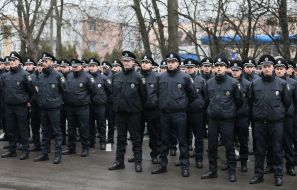 The officers of the patrol police took the oath