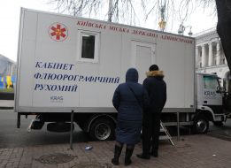 Fluorographic moving room