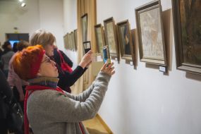 Visitors of the exhibition