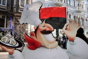 Rally against the Polish law on the National Memory Institute near the Polish Embassy in Kharkov