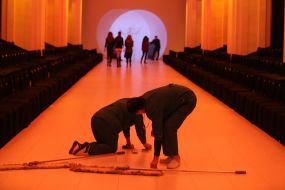 Прибирання під час Ukrainian Fashion Week