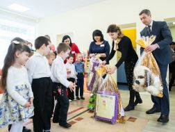 Marina Poroshenko and Yuri Tkachenko