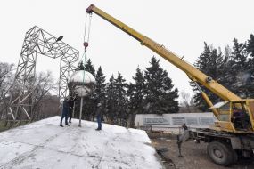 Строительство мемориала ликвидаторам Чернобыльской катастрофы