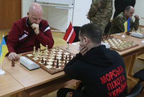 Participants of the international sporting championship "Officers starts"