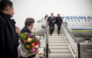Petro Poroshenko with his wife Marina