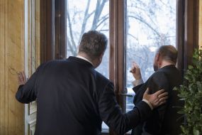 Petro Poroshenko and Wolfgang Sobotka