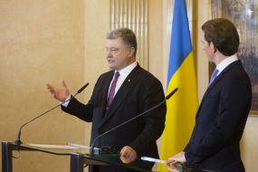 Petro Poroshenko and Sebastian Kurtz