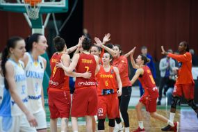 Players of the Spanish women's national basketball team