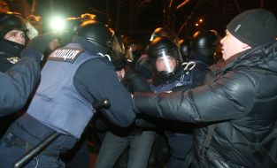 The clash between law enforcement and supporters of Saakashvili