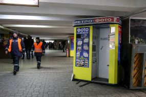 Dismantling of stalls near the Maydan Nezalezhnosti metro station
