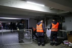 Dismantling of stalls near the Maydan Nezalezhnosti metro station