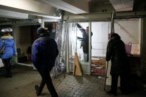 Dismantling of stalls near the Maydan Nezalezhnosti metro station