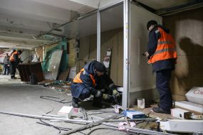 Dismantling of stalls near the Maydan Nezalezhnosti metro station
