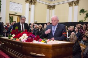 Farewell ceremony with Miroslav Popovich