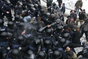 Fight near court