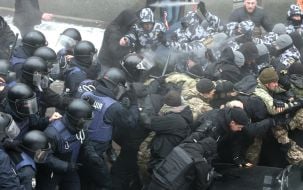 Fight near court