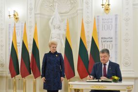 Petro Poroshenko and Dalia Grybauskaitė