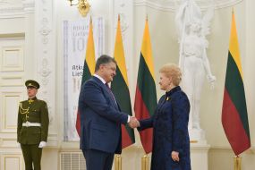 Petro Poroshenko and Dalia Grybauskaitė