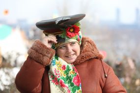 Празднование Масленицы в Киеве