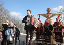 Participants of Maslenitsa celebration
