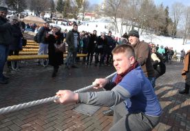 Participants of Maslenitsa celebration
